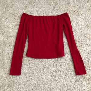 off the shoulder shirt